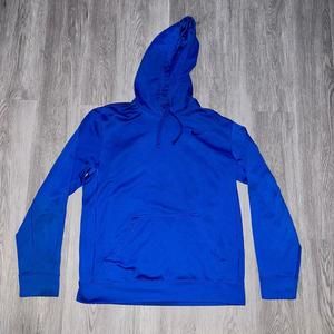 NIKE Therma-Fit Blue Fleece Lined Hoodie M Medium  Drawstring Bottom